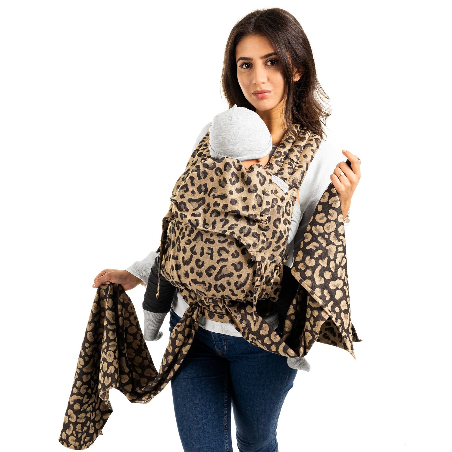 Fidella FlyClick Draagzak - Leopard Gold - Peuter - draagzak - MamaMilla