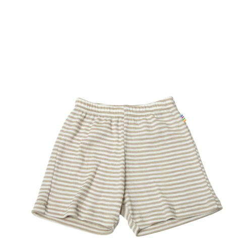 Joha short in wol en zijde - Grijs/strepen - broek - MamaMilla