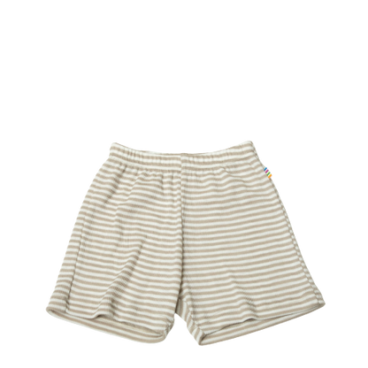 Joha short in wol en zijde - Grijs/strepen - broek - MamaMilla