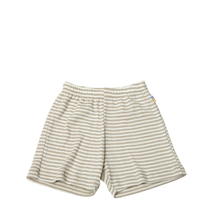 Joha short in wol en zijde - Grijs/strepen - broek - MamaMilla