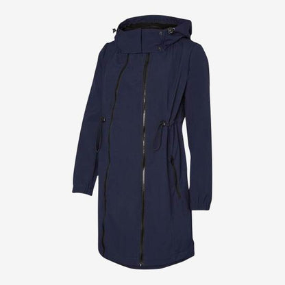 Mamalicious 3in1 softshell draag- en zwangerschapsjas - Donkerblauw - Draagjas - MamaMilla