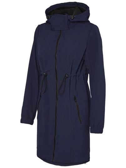 Mamalicious 3in1 softshell draag- en zwangerschapsjas - Donkerblauw - Draagjas - MamaMilla