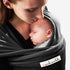 Love radius rekbare draagdoek origineel - Kolengrijs/Zwart - draagdoek - MamaMilla