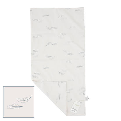 MamaMilla laken voor babynest - Blauwe veren - laken voor babynest - MamaMilla
