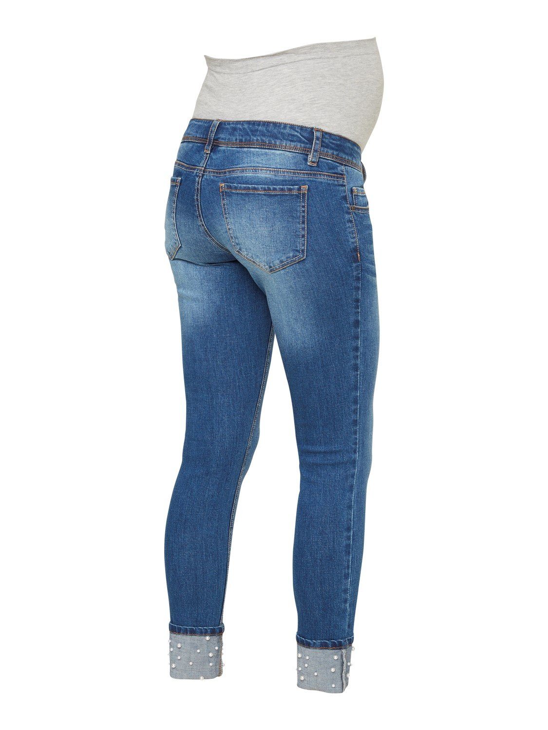 Mamalicious zwangerschapsjeans met parels - Denim - Zwangerschapskleding - MamaMilla