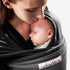 Love radius rekbare draagdoek origineel - Zwart/Coal grijs - draagdoek - MamaMilla
