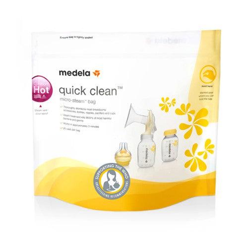 Medela - Quick Clean-zakjes voor sterilisatie in de magnetron - Baby met flesvoeding - MamaMilla