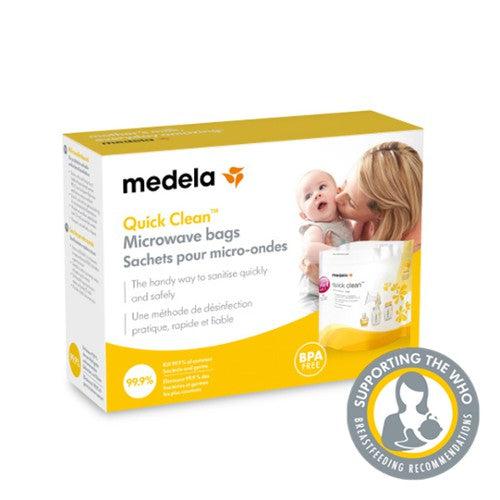 Medela - Quick Clean-zakjes voor sterilisatie in de magnetron - Baby met flesvoeding - MamaMilla