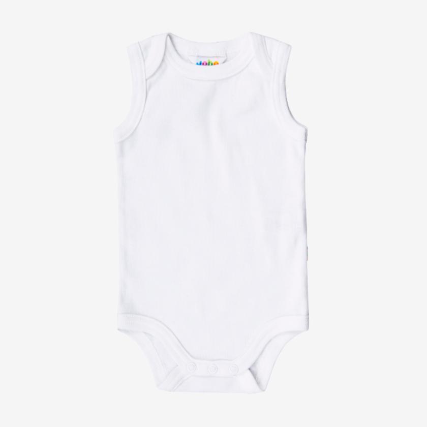Joha basisbody zonder mouwen - Wit - body - MamaMilla