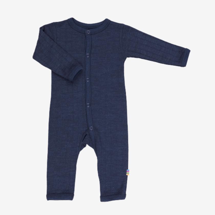 Joha jumpsuit van wol en zijde - Donkerblauw - Jumpsuit - MamaMilla
