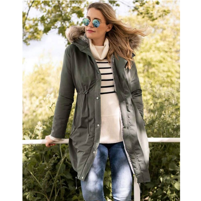Seraphine Wacht- en draagjas 3-in-1- Valetta - Kaki - Draagjas - MamaMilla