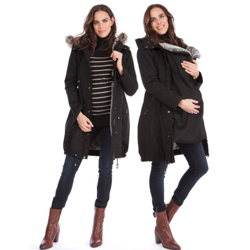 Seraphine Wacht- en draagjas 3-in-1- Valetta - Zwart - Draagjas - MamaMilla