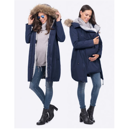 Seraphine Wacht- en draagjas 3-in-1- Valetta - Navy - Draagjas - MamaMilla