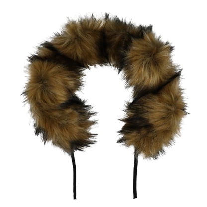 KongWalther Foxy Bontkraag - Bruin bont - Kinderwagenaccessoires - MamaMilla