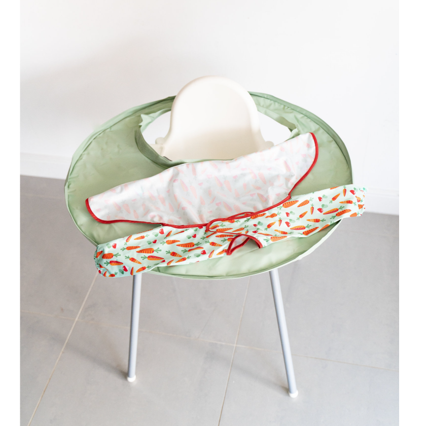 Tidy Tot Slab en Dienblad - SET - Salie Groenten - Slab met mouwen - MamaMilla