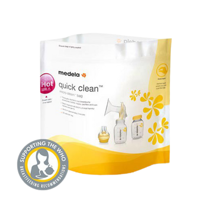 Medela - Quick Clean-zakjes voor sterilisatie in de magnetron - Baby met flesvoeding - MamaMilla
