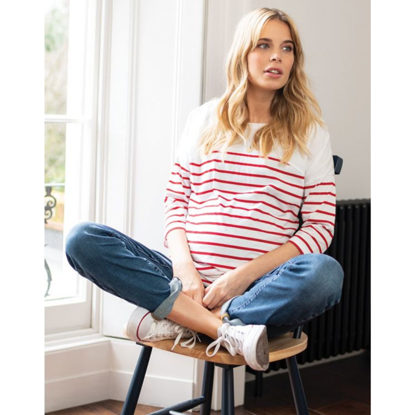 Seraphine Slim Boyfriend Zwangerschapsjeans - Carsten - Middenblauw - Zwangerschapskleding - MamaMilla