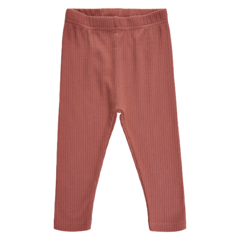 Zachte galerij Paula riblegging - Brick Dust - broek - MamaMilla