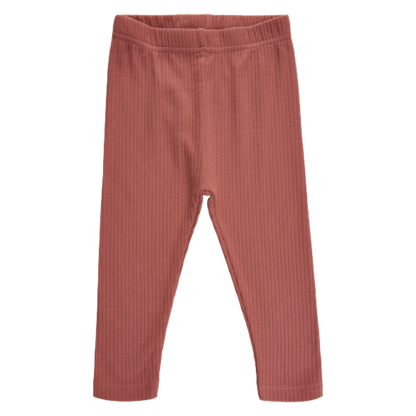 Zachte galerij Paula riblegging - Brick Dust - broek - MamaMilla