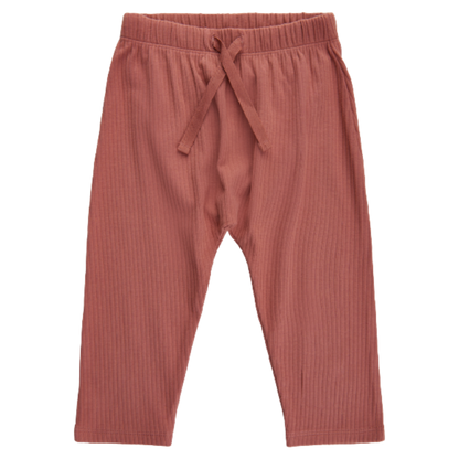 Zachte galerij Haily ribbroek - Brick Dust - broek - MamaMilla