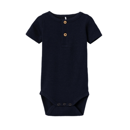 Name it body in rib met korte mouwen - Kab - Dark Sapphire - Body - MamaMilla