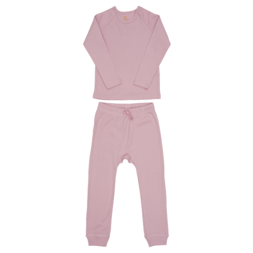 Copenhagen Colors 2-delige nachtkleding in ribstof - Lavendel - Onesie - MamaMilla