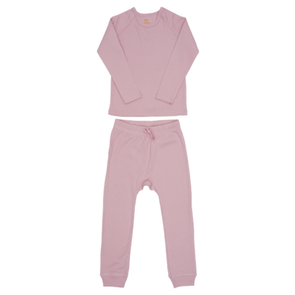 Copenhagen Colors 2-delige nachtkleding in ribstof - Lavendel - Onesie - MamaMilla