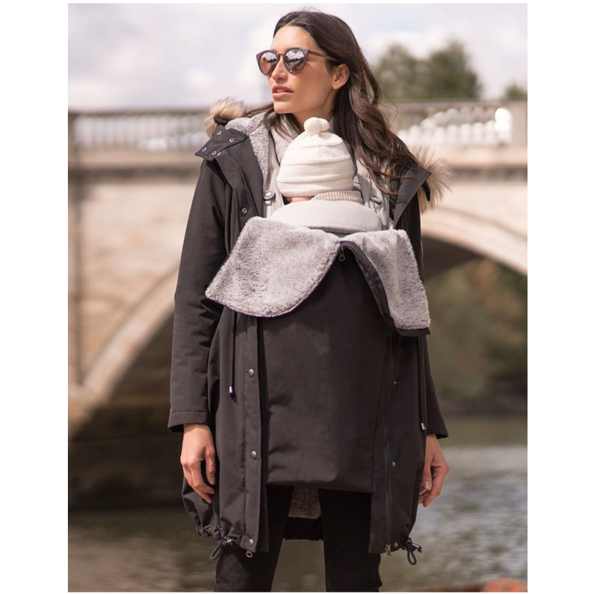 Seraphine Wacht- en draagjas 3-in-1- Valetta - Zwart - Draagjas - MamaMilla