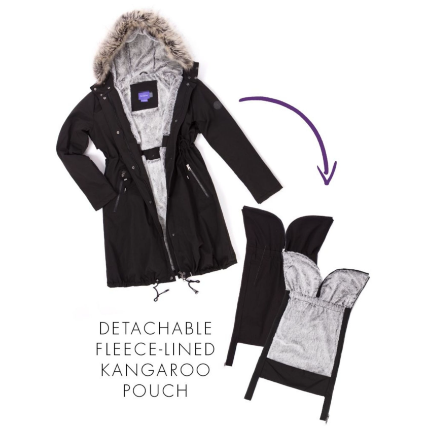 Seraphine Wacht- en draagjas 3-in-1- Valetta - Zwart - Draagjas - MamaMilla