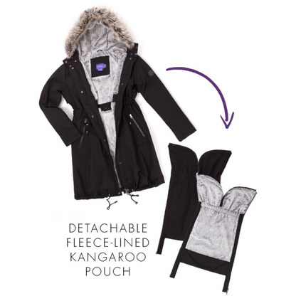 Seraphine Wacht- en draagjas 3-in-1- Valetta - Zwart - Draagjas - MamaMilla