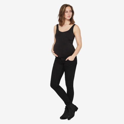 Mamalicious slim fit zwangerschapsjeans - Zwart - Zwangerschapskleding - MamaMilla